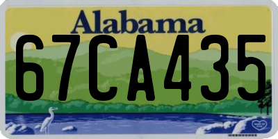 AL license plate 67CA435