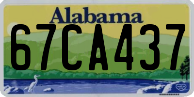 AL license plate 67CA437