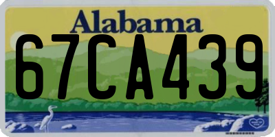 AL license plate 67CA439