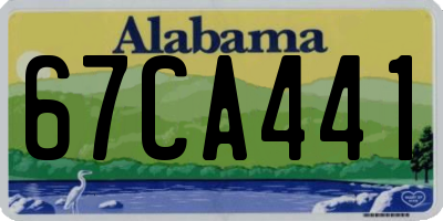 AL license plate 67CA441