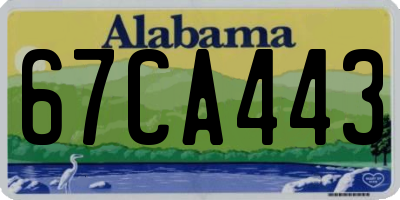 AL license plate 67CA443