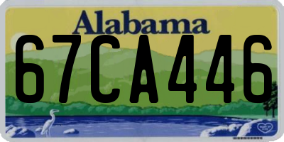 AL license plate 67CA446