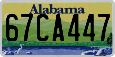AL license plate 67CA447