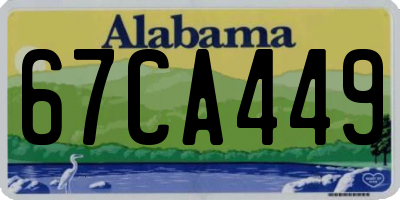 AL license plate 67CA449