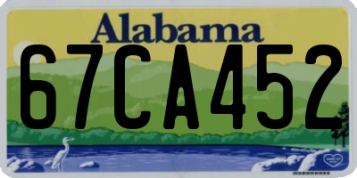 AL license plate 67CA452