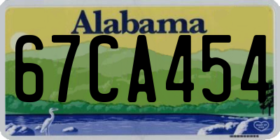 AL license plate 67CA454
