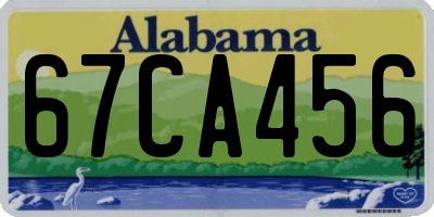AL license plate 67CA456