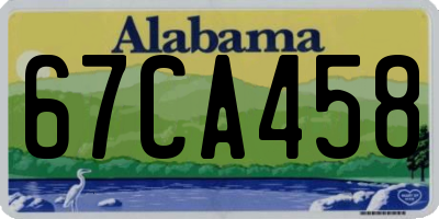 AL license plate 67CA458