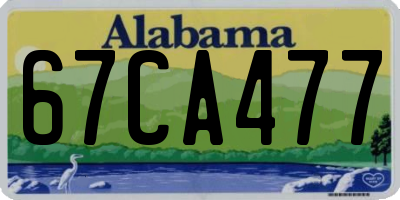 AL license plate 67CA477