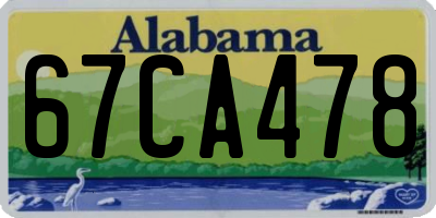 AL license plate 67CA478