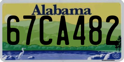 AL license plate 67CA482