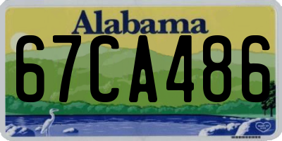 AL license plate 67CA486