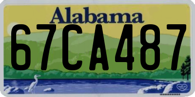 AL license plate 67CA487