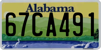 AL license plate 67CA491