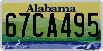 AL license plate 67CA495