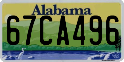 AL license plate 67CA496