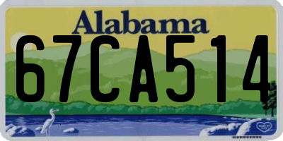 AL license plate 67CA514