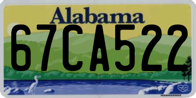 AL license plate 67CA522