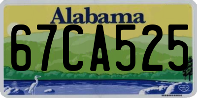 AL license plate 67CA525