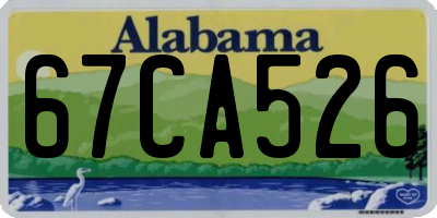 AL license plate 67CA526