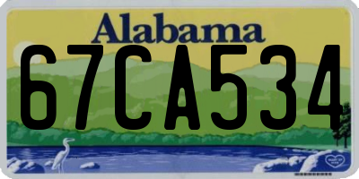 AL license plate 67CA534