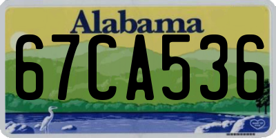 AL license plate 67CA536