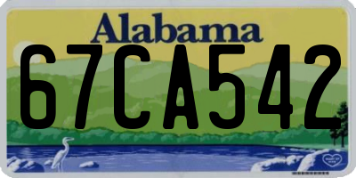 AL license plate 67CA542