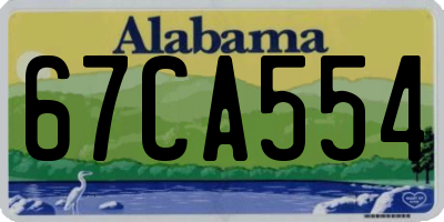 AL license plate 67CA554