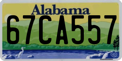 AL license plate 67CA557