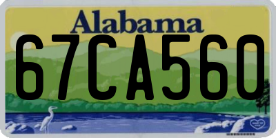 AL license plate 67CA560