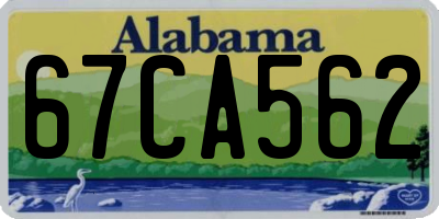AL license plate 67CA562