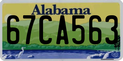 AL license plate 67CA563