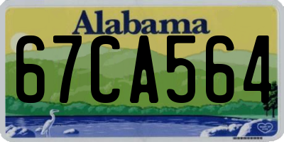 AL license plate 67CA564