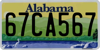 AL license plate 67CA567