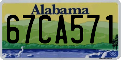 AL license plate 67CA571