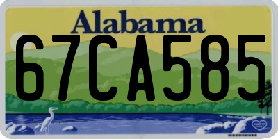 AL license plate 67CA585