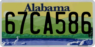 AL license plate 67CA586