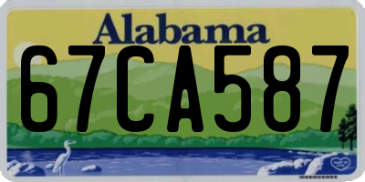AL license plate 67CA587
