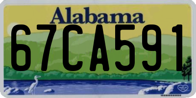 AL license plate 67CA591