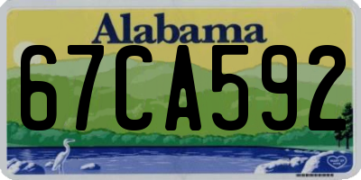 AL license plate 67CA592