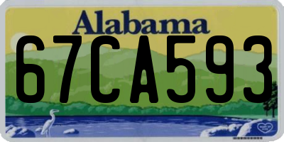 AL license plate 67CA593