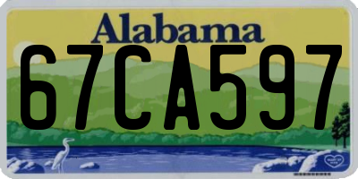 AL license plate 67CA597