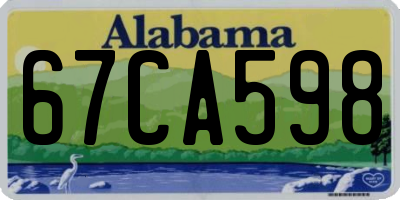 AL license plate 67CA598