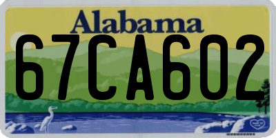AL license plate 67CA602