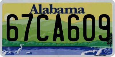 AL license plate 67CA609