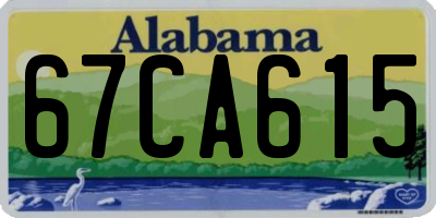AL license plate 67CA615