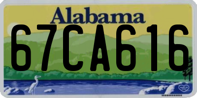 AL license plate 67CA616