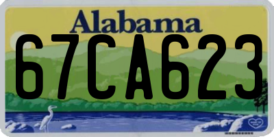 AL license plate 67CA623