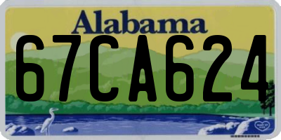 AL license plate 67CA624