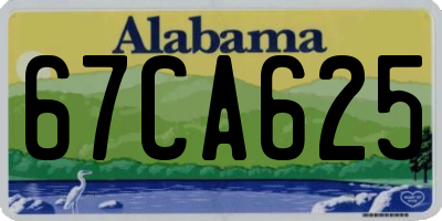 AL license plate 67CA625
